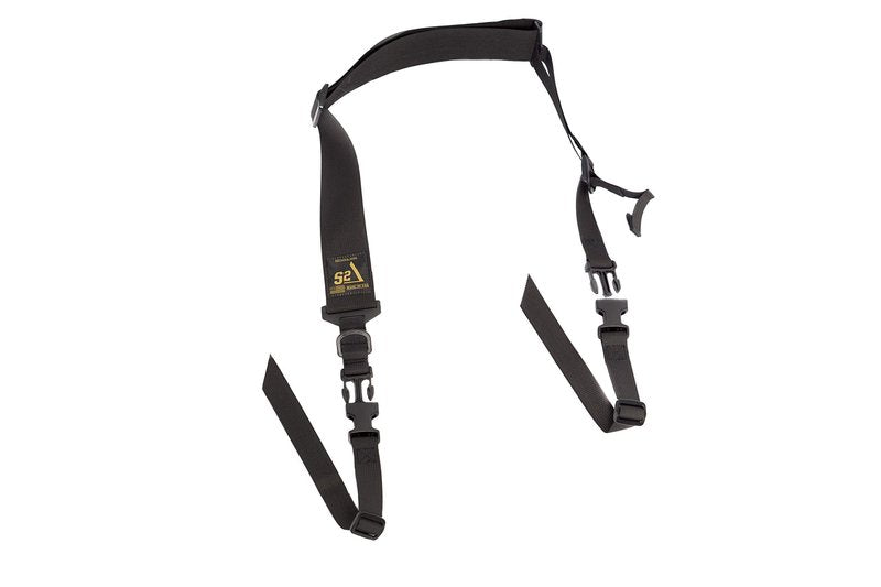 S2Delta - USA Made Premium 2 Point Rifle Sling, Fast Adjustment, Modular Attachment Connections, Comfortable 2” Wide Shoulder Strap