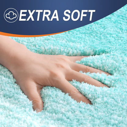 OLANLY Bathroom Rugs Mat 30x20, Extra Soft Absorbent Microfiber Bath Rugs, Rubber Backing, Quick Dry, Machine Washable Bath Mats for Bathroom Floor, Tub and Shower, Home Decor Accessories, Teal