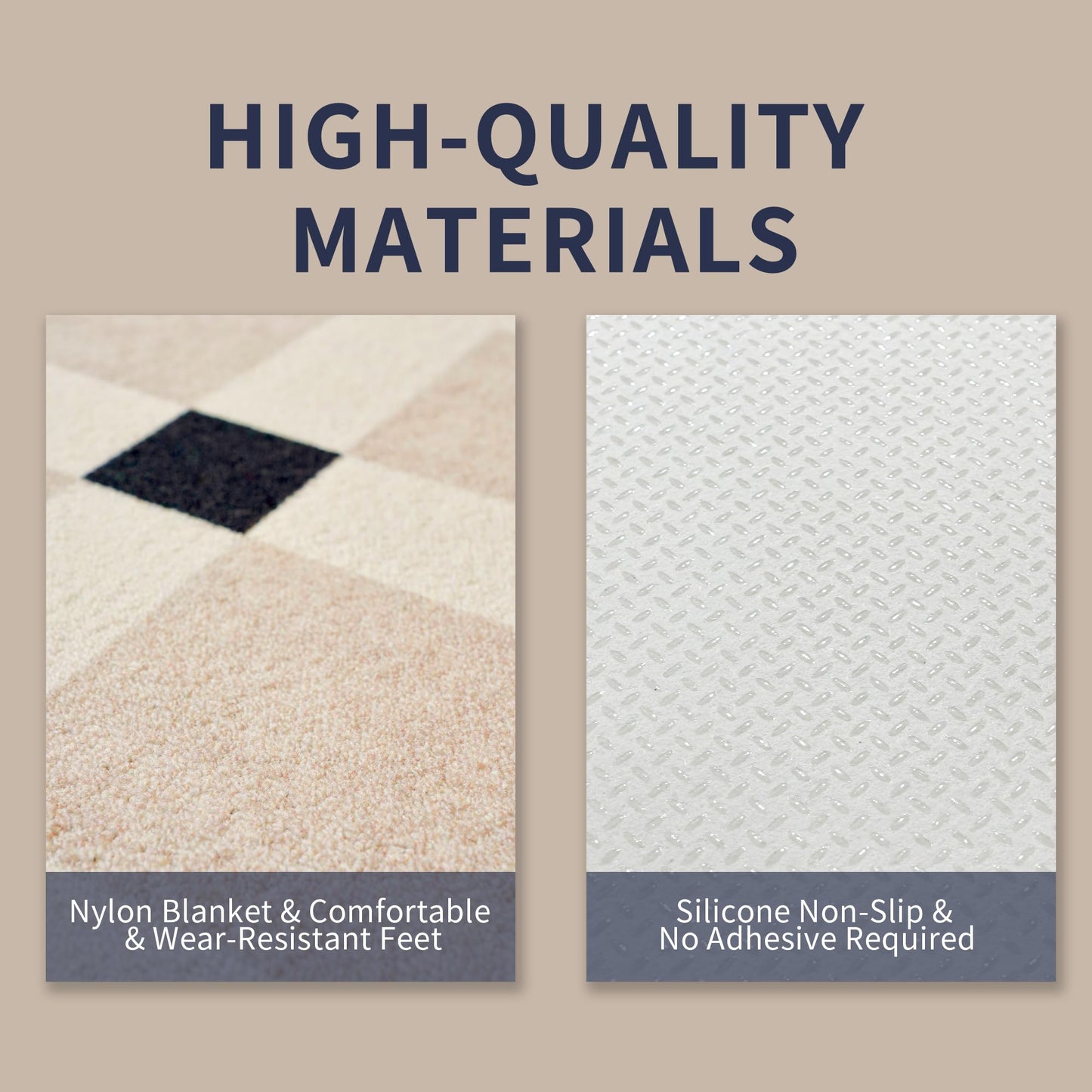 Azaeahom Carpet Tiles Peel and Stick, Squares Self Adhesive Carpet Floor Tile(15.75'' x 15.75''), Anti-Slip, Reusable, 0.38'' Thick, Carpets Easy Install DIY for Bedroom Living Room(12 Pcs)