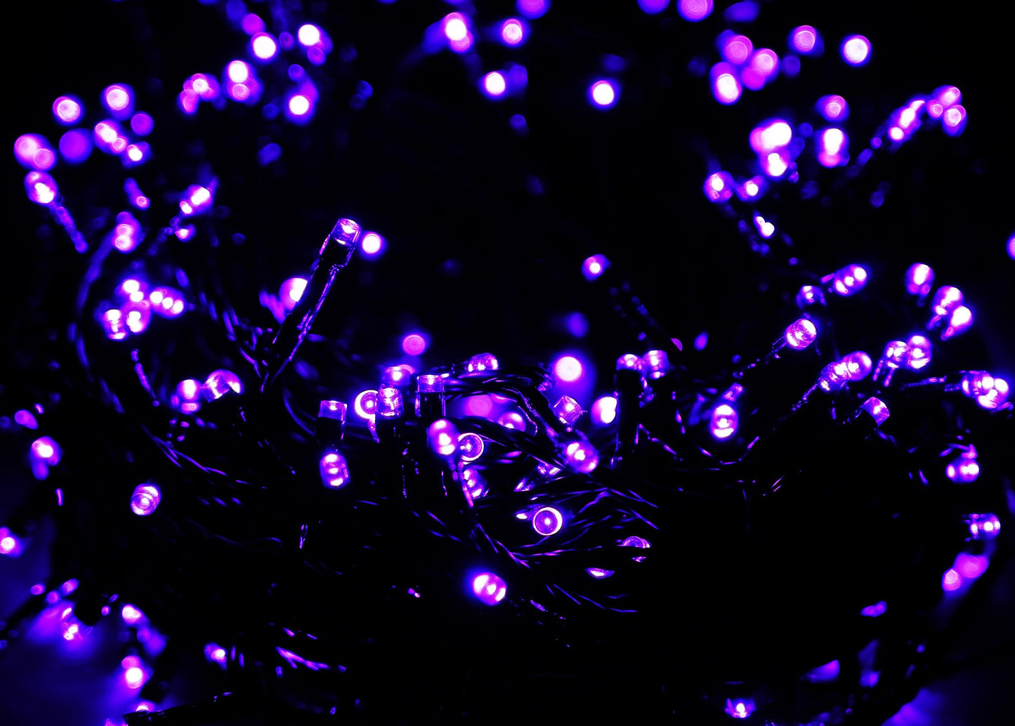 kemooie 500 LED Purple Christmas Lights, 164 FT 8 Lighting Mode Plug in Waterproof Christmas Lights Outdoor, for Birthday Christmas Wedding Party Garden Balcony Decor (Purple)