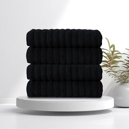 Classic Turkish Towels CTT Premium 4 Pack Bath Towels Set, Made