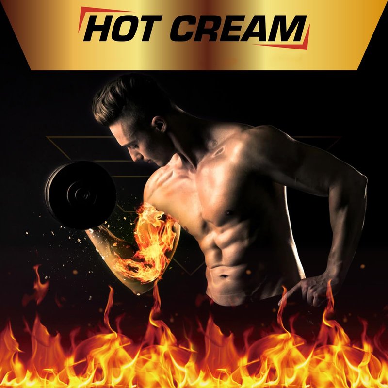 FANSHI Hot Sweat Cream – Natural Workout Enhancer for Muscle Warm-Up & Skin Tightening – Supports Sweat & Circulation – for Women & Men – Belly, Thighs, Arms, 4fl.oz
