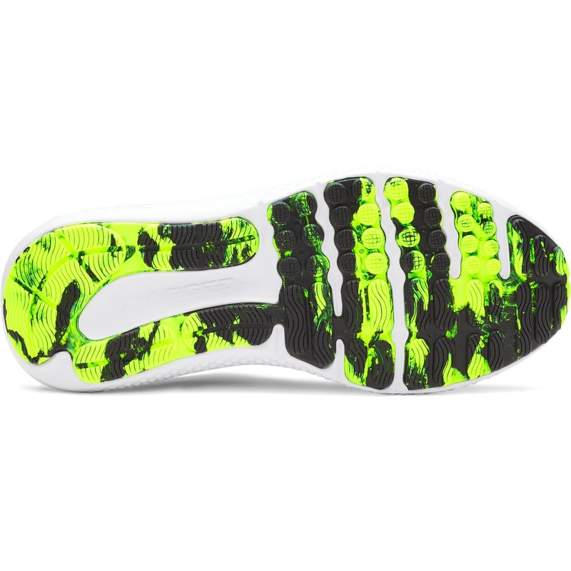 Under Armour Men's Charged Surge 4, (404) Washed Navy/Black/High Vis Yellow, 14, US