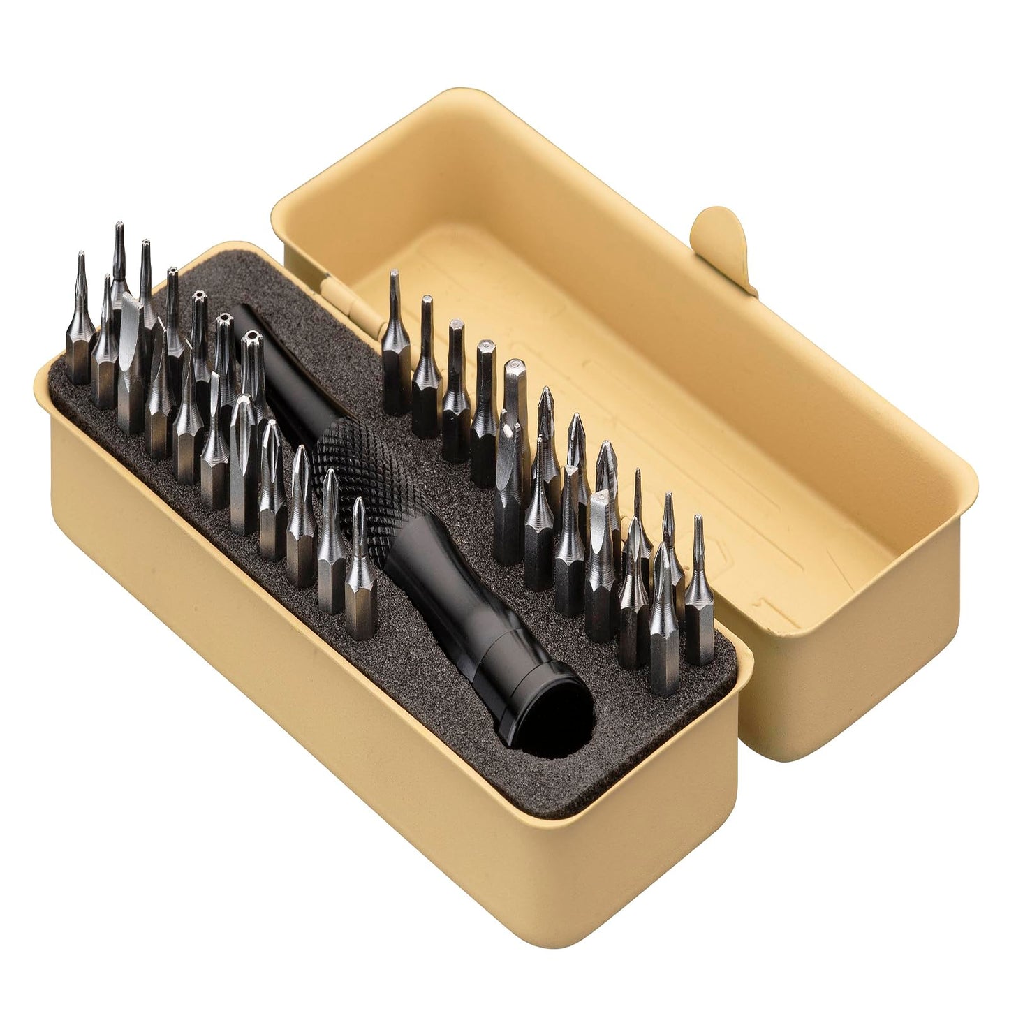 KESI Tool 77-Piece Torx bit Set Fully Armed Set with Waterproof Camera Hard Protective Case with 29-Piece 1/4" Multi Function Bits Set & 13-Piece 1/4" Spline Set & 35-Piece Precision Bits Set (Black)