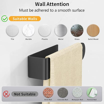Adhesive Towel Holder, Self Adhesive Hand Towel Racks