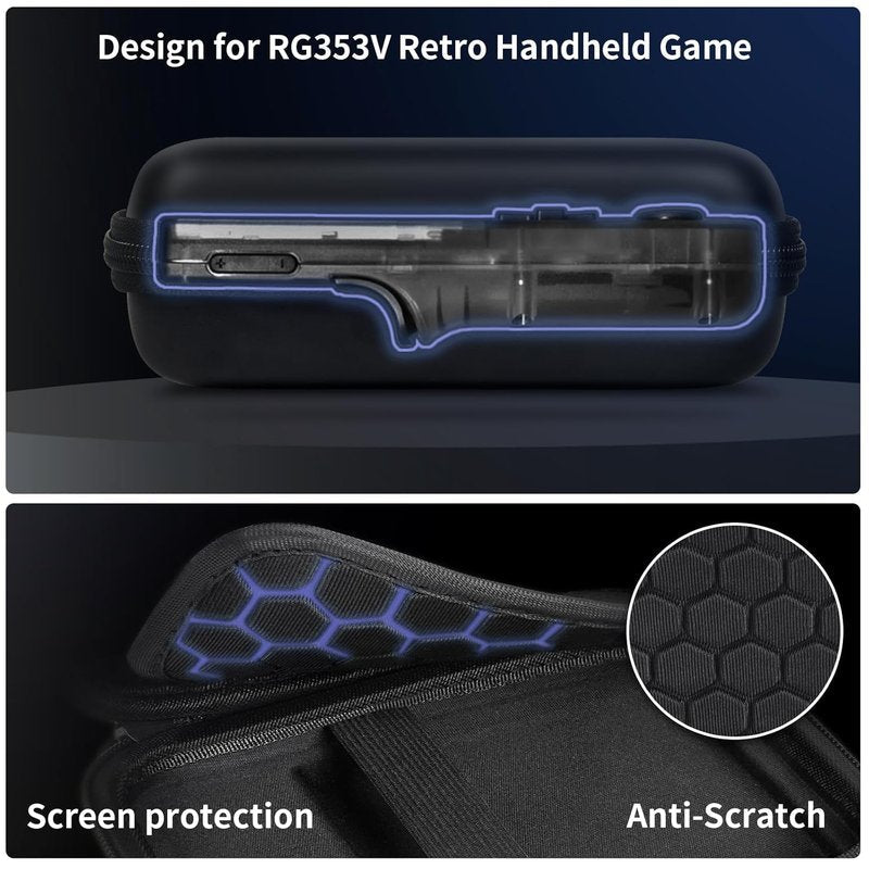 Travel Case for R36S, RG353V, RG353VS - Handheld Game Console Storage Organizer | Durable Carrying Bag
