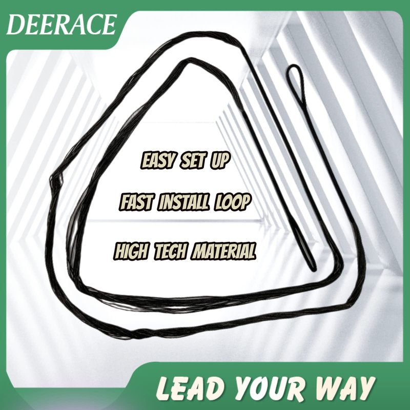 DEERACE Traditional Recurve Bow String, AMO 48"-70" 12,14,16 Strands Dacron Bow String Replacement for Recurve/Long/Horse Bow (AMO 66” (Actual Length 62”), 14 Strands (Recommended for up to 50 lbs))