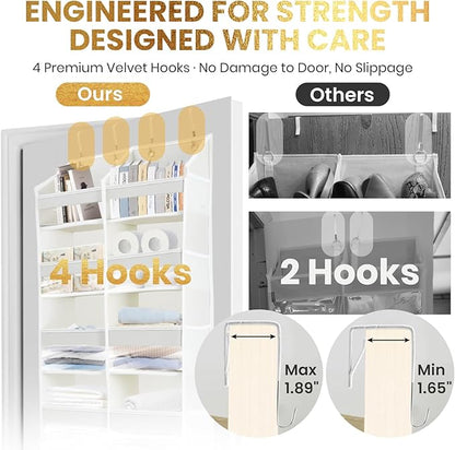 HOMELUX THEORY UPGRADED 6 Tiers Over The Door Organizer Hanging