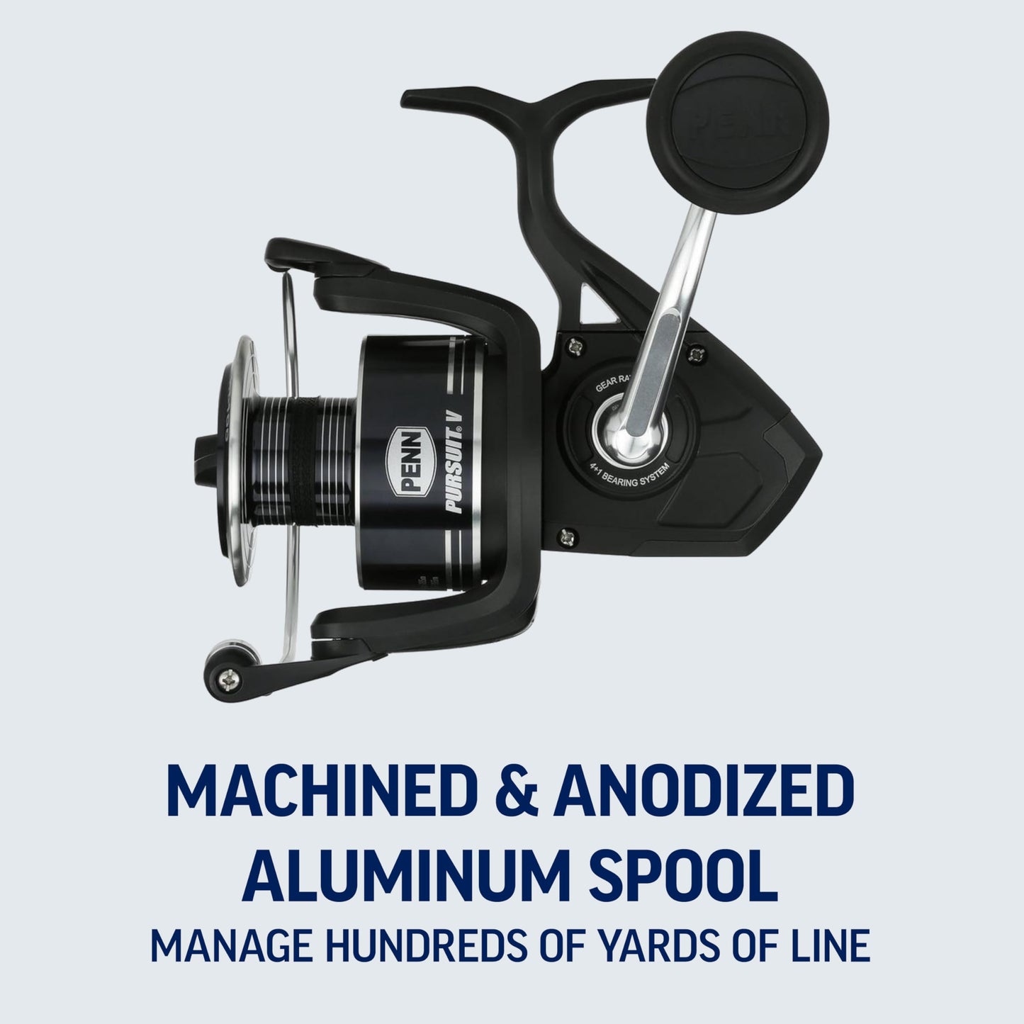 Penn Pursuit V Travel Spinning Reel 7' 3-PieceFishing Rod Combo, Graphite Composite Rod Blank Construction, EVA Handles