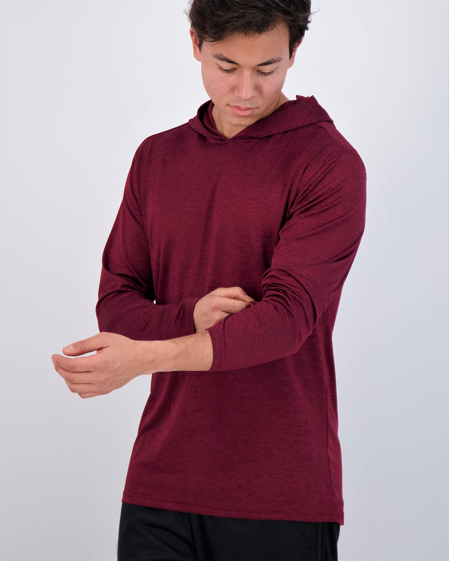 Real Essentials 3 Pack: Men's Dry Fit Wicking Long Sleeve Fishing Active Hoodie Pullover Sweatshirt (Big & Tall)-Set 2, X-Large