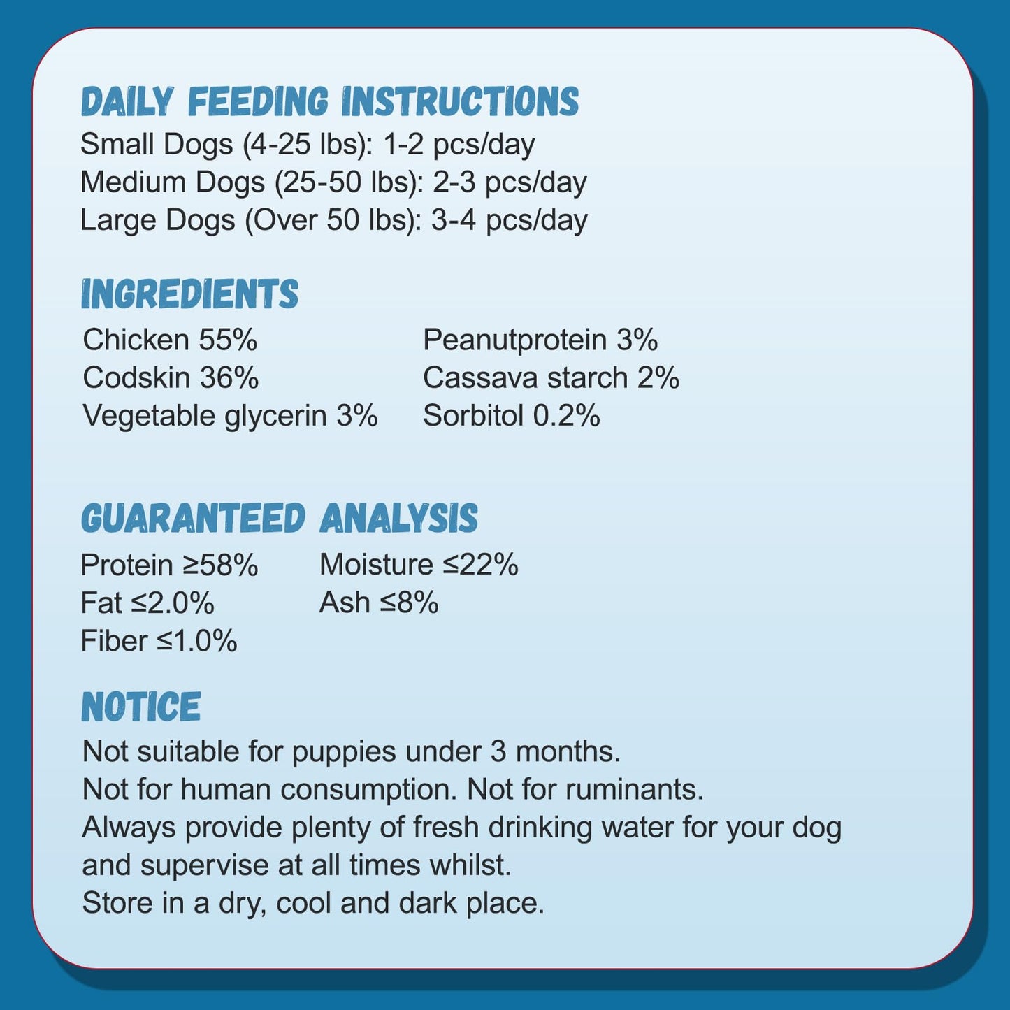 Pawmate Dog Treats Chicken Wrapped Cod Fish Skin Sticks, Healthy High Protein Omega3 Cod Twist Dog Chews Real Chicken Wrap Teeth Cleaning for Large Medium Small Breeds, 10.6 oz