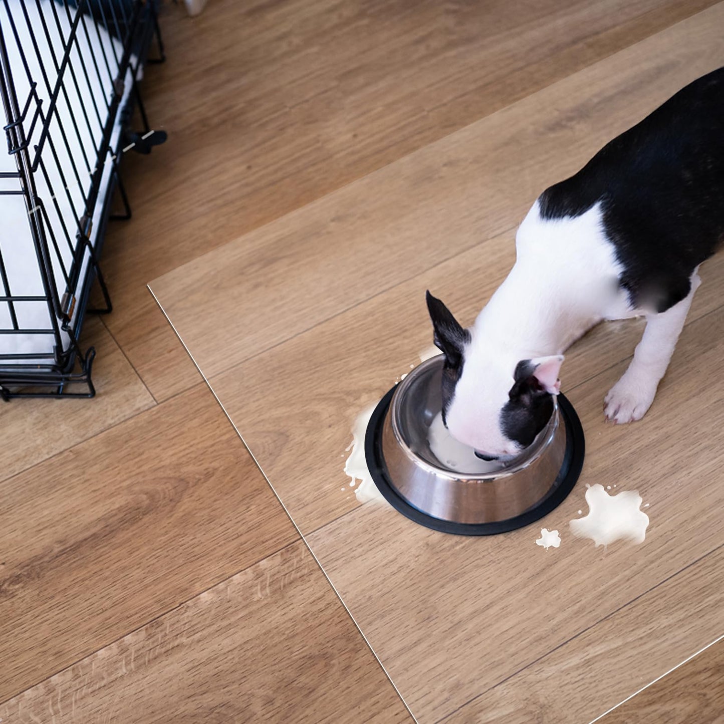 WHWM Large Clear Floor Mat 118.1" x 47.2" - Pet Flooring Protector, Clear Plastic Rug Protector, Vinyl Floor Mat - Ideal for Hardwood Floors, Home & Office Use - Waterproof and Easy to Clean