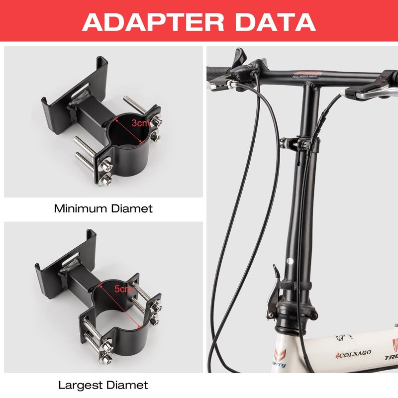 CXWXC Scooter Basket with Handle- Quick Release Front Bike Basket for E-Scooters - Bicycle Baskets with Fixed Bracket Fits Folding Bikes, Kick and Knee Scooters
