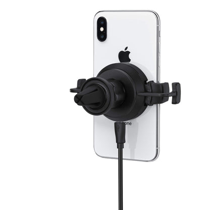 Mophie Universal Wireless Vent Mount Made for All Apple iPhones with Qi Enabled - Black