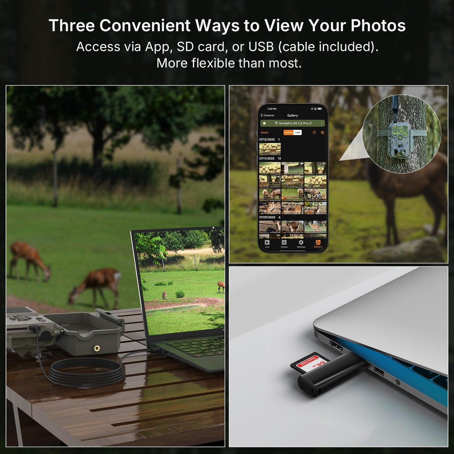 Meidase S950 Cellular Trail Camera, Shared Data Plans, 4G LTE for AT&T/Verizon/T-Mobile, App Control, 48MP Photo, 1296P Video, Night Vision, Camera Sharing, for Wildlife