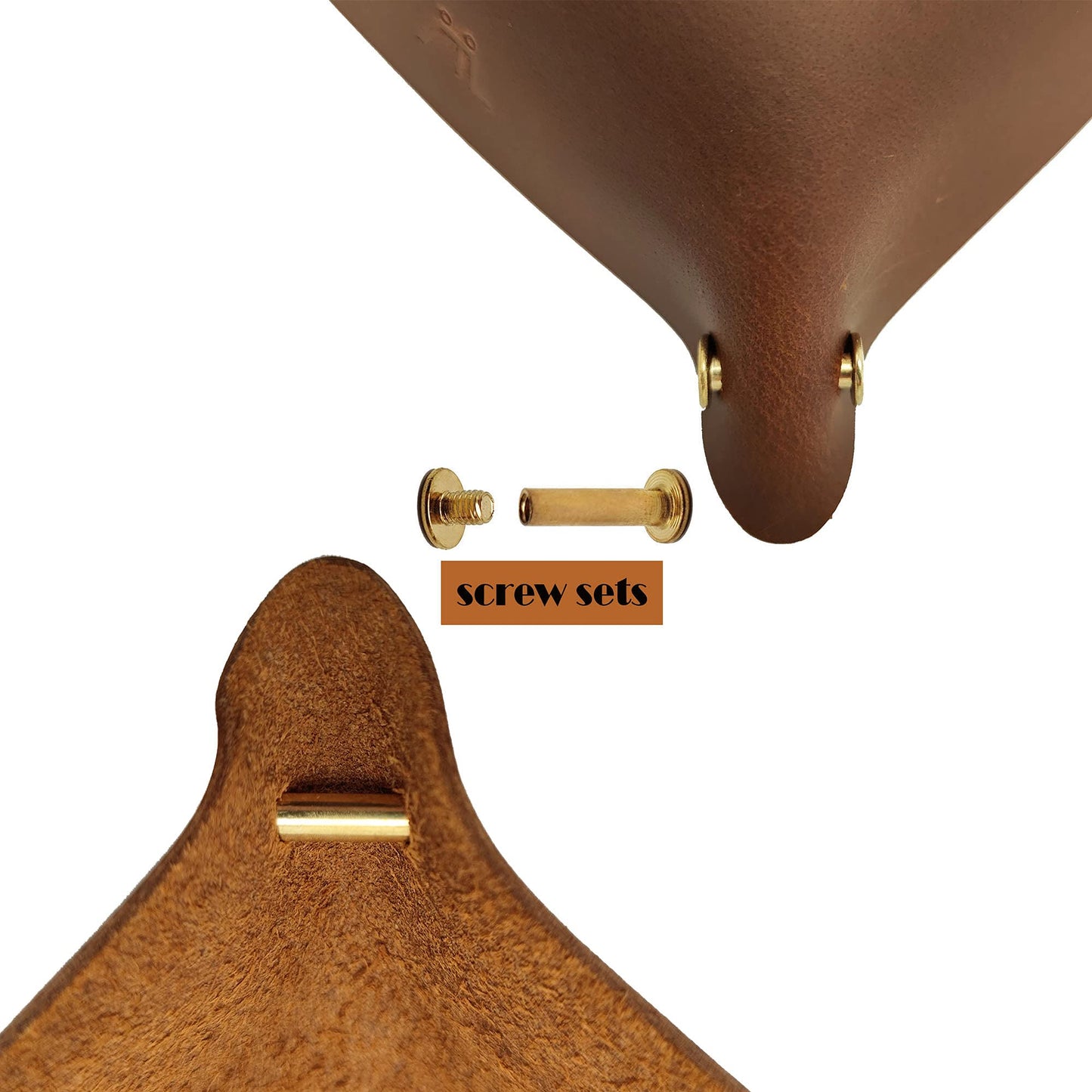 WOBACWVO Leather Valet Tray Entryway Catchcall Tray Nightstand Organizer Storage for Wallets Watches Keys Holder Dish Bowl Coins Office Desk Accessory (Cinnamon-Crazy Horse Leather).