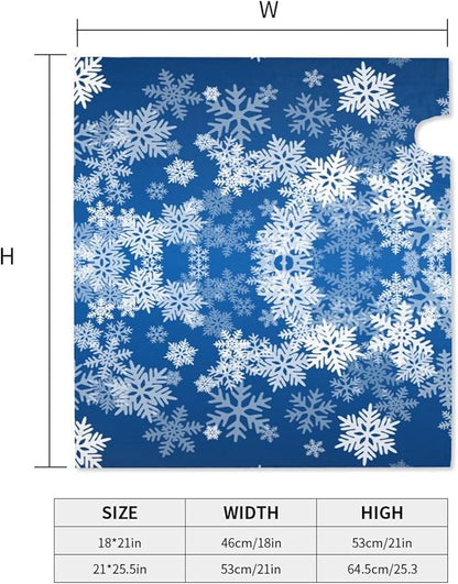 DADABULIU Mailbox Covers Snowflake Blue Winter Christmas Magnetic Letter Post Box Cover Standard Size 21 x 18 Inch Garden Yard Home Decorative