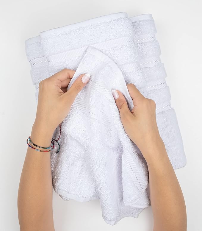 American Soft Linen Premium 3 Piece Towel Set, 1 Bath Towel 1 Hand Towel 1