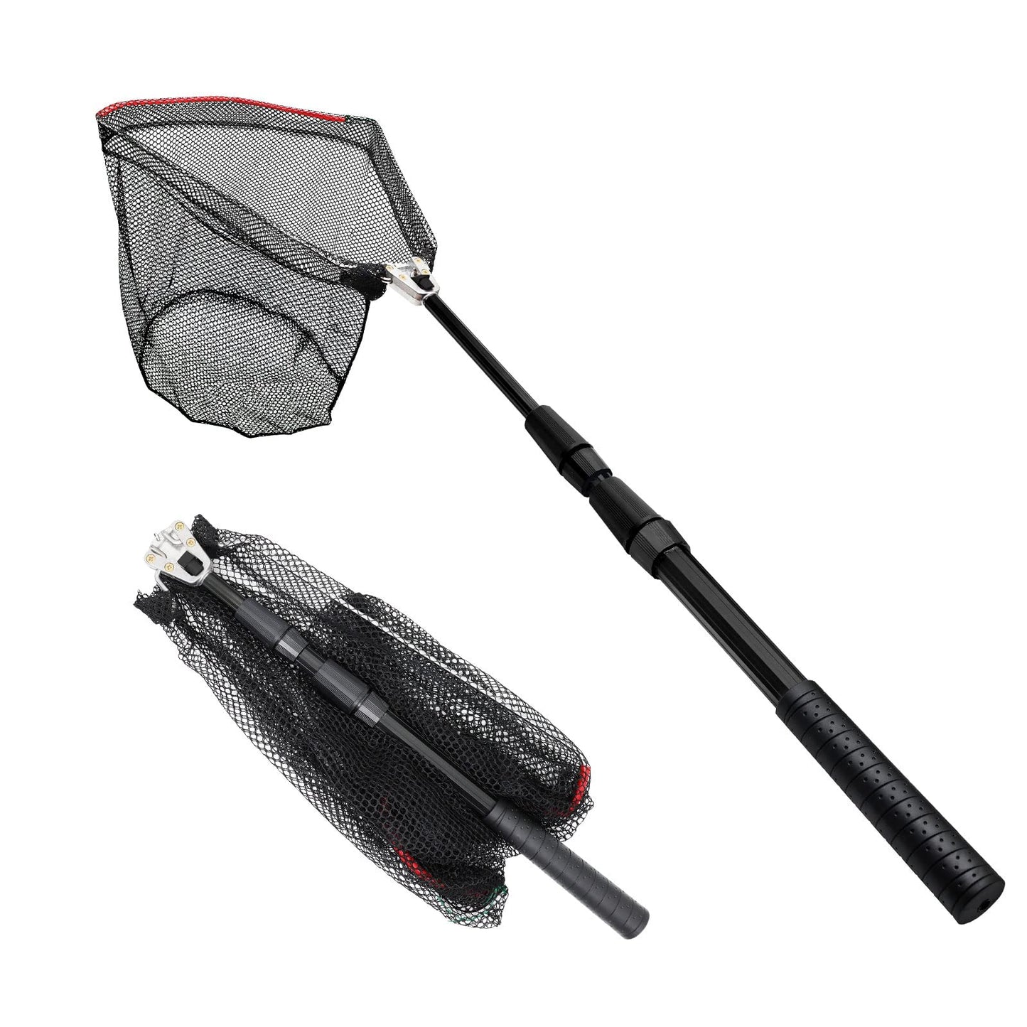 SANLIKE Aluminum Collapsible Telescopic Fishing Net for Ice Salt/Freshwater