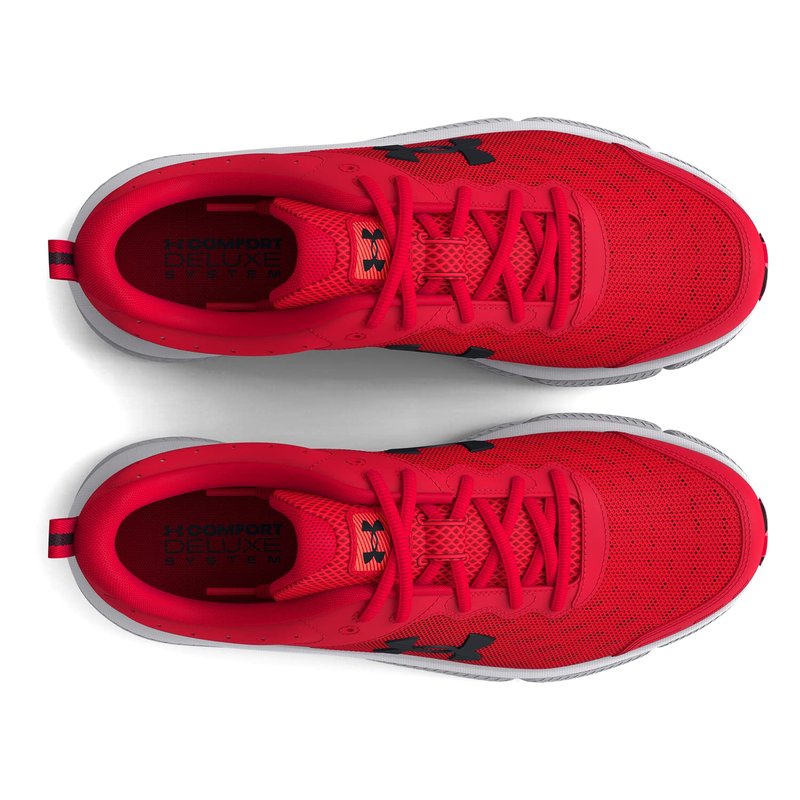 Under Armour Men's Charged Assert 10 Shoes, (600) Red/Red/Black, 14