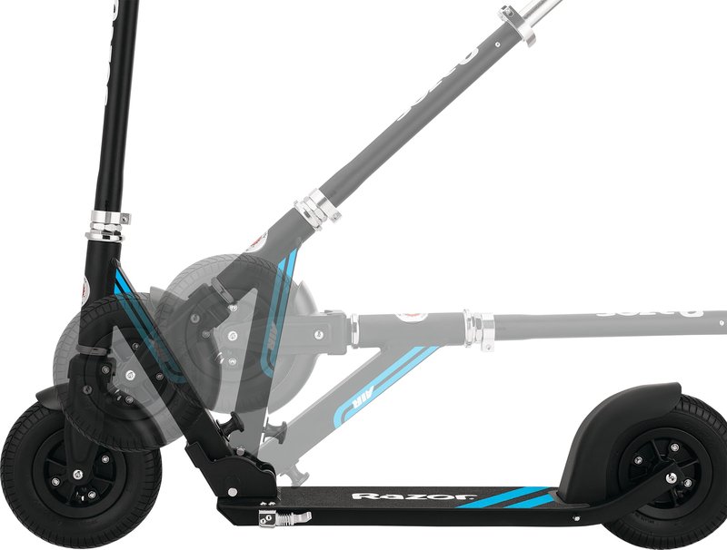 Razor A5 Air Kick Scooter for Kids Ages 8+ - Extra-Long Deck, 8" Pneumatic Rubber Wheels, Foldable, Aluminum Frame, Anti-Rattle Handlebars, For Riders up to 220 lbs