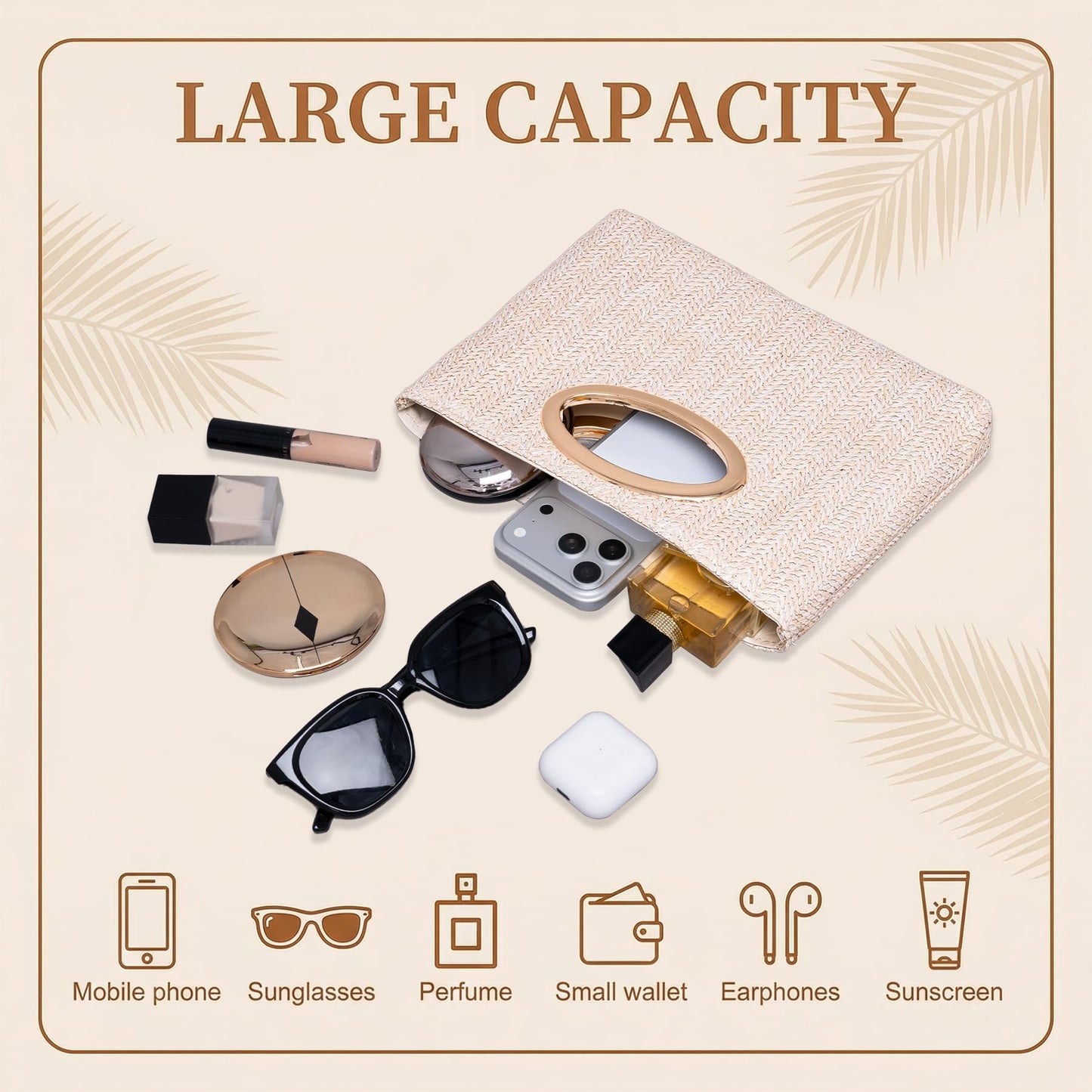 ENFANTRY Clutch Purses for Women Evening Bag, Stylish Clutch Bag, Versatile Evening Purse for Parties, Weddings & Cocktail Events