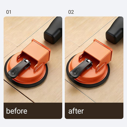 Floor Gap Fixer Tool – Heavy-Duty Laminate Flooring Repair Tools for Wood and Vinyl Planks, Carbon Steel Floor Suction Cup Tool with Rubber Pad, Adjustable Height Seam Puller