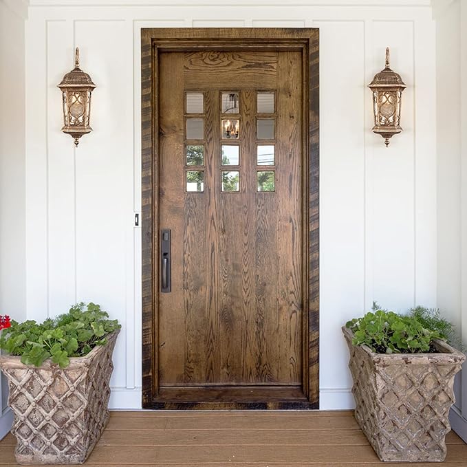 Outdoor Wall Lights Waterproof Outside Porch Light Water Glass Exterior Wall Sconces for Garage Porch Doorway