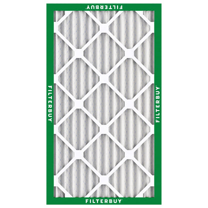 Filterbuy 14x30x2 Air Filter MERV 8 Essential Dust & Allergy Defense (6-Pack), Electrostatic Pleated HVAC AC Furnace Filters Replacement, Made in USA (Actual Size: 13.50 x 29.50 x 1.75)