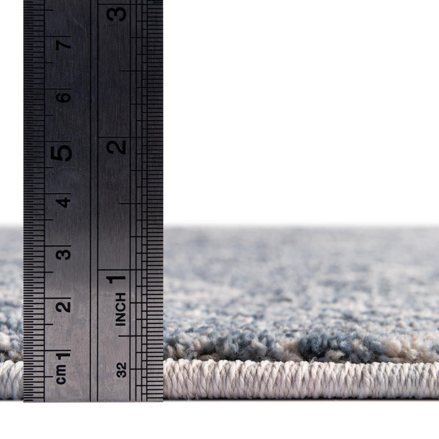Unique Loom Eco Trellis Collection Area Rug - Osage (Rectangular 5' 3" x 8' 0", Harbor Blue/Ivory)