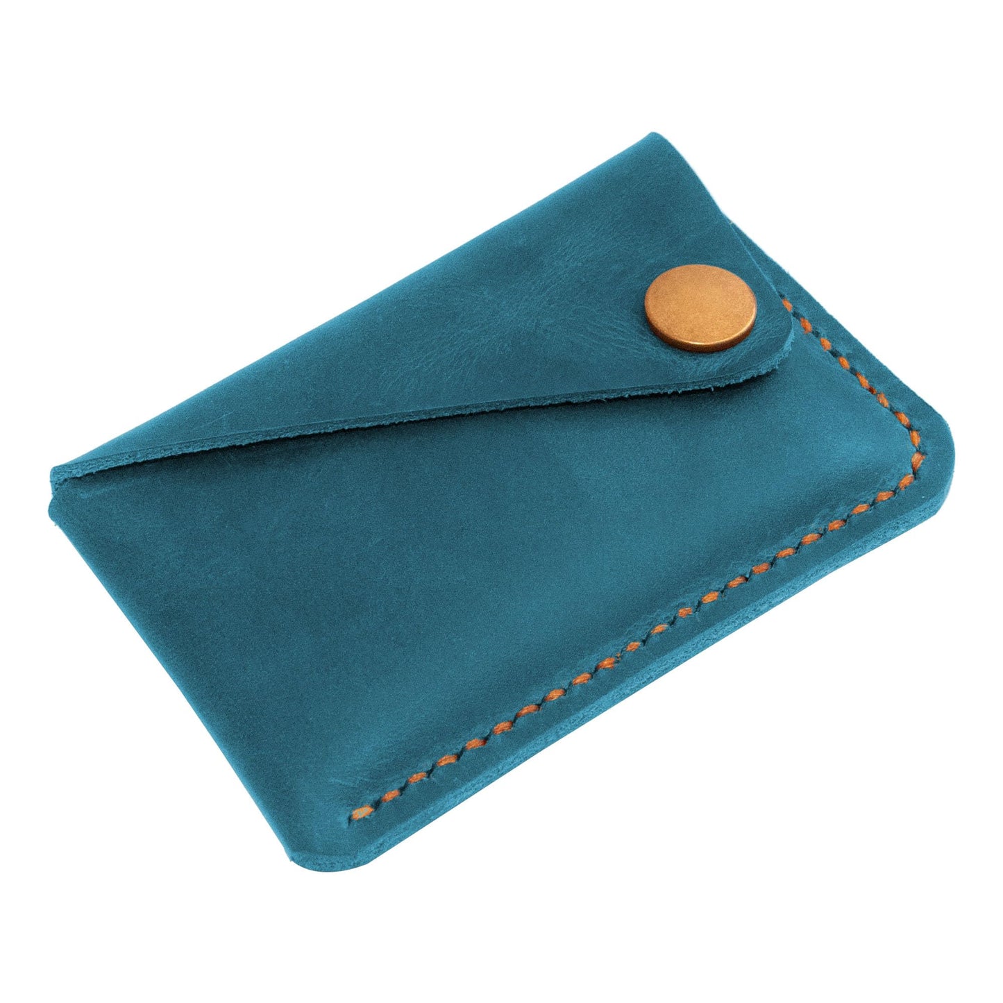 Turbosnail Leather Card Holder, Credit Card Wallet, Front Pocket Wallet, Slim Wallet, Cardholder Wallet, Credit Card Holder, Minimalist Wallet, Fathers Day Gift (Blue)