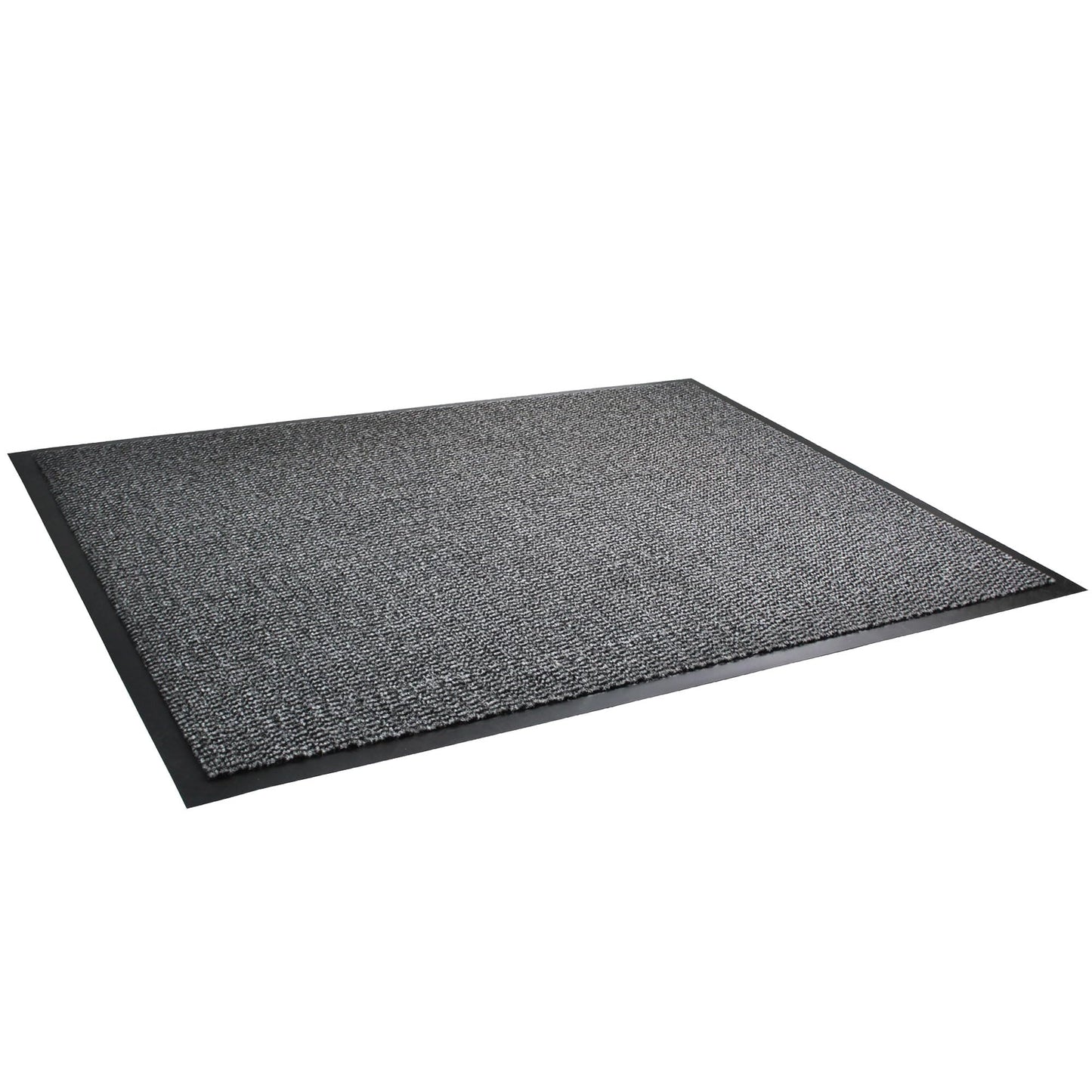 Ultralux Large Indoor Door Mat 35" x 59" Non-Slip Vinyl Backed Entry Doormat, Gray Absorbent Dirt Trapper Entrance Mat, Front and Back Door Mat, Inside Entry Mat