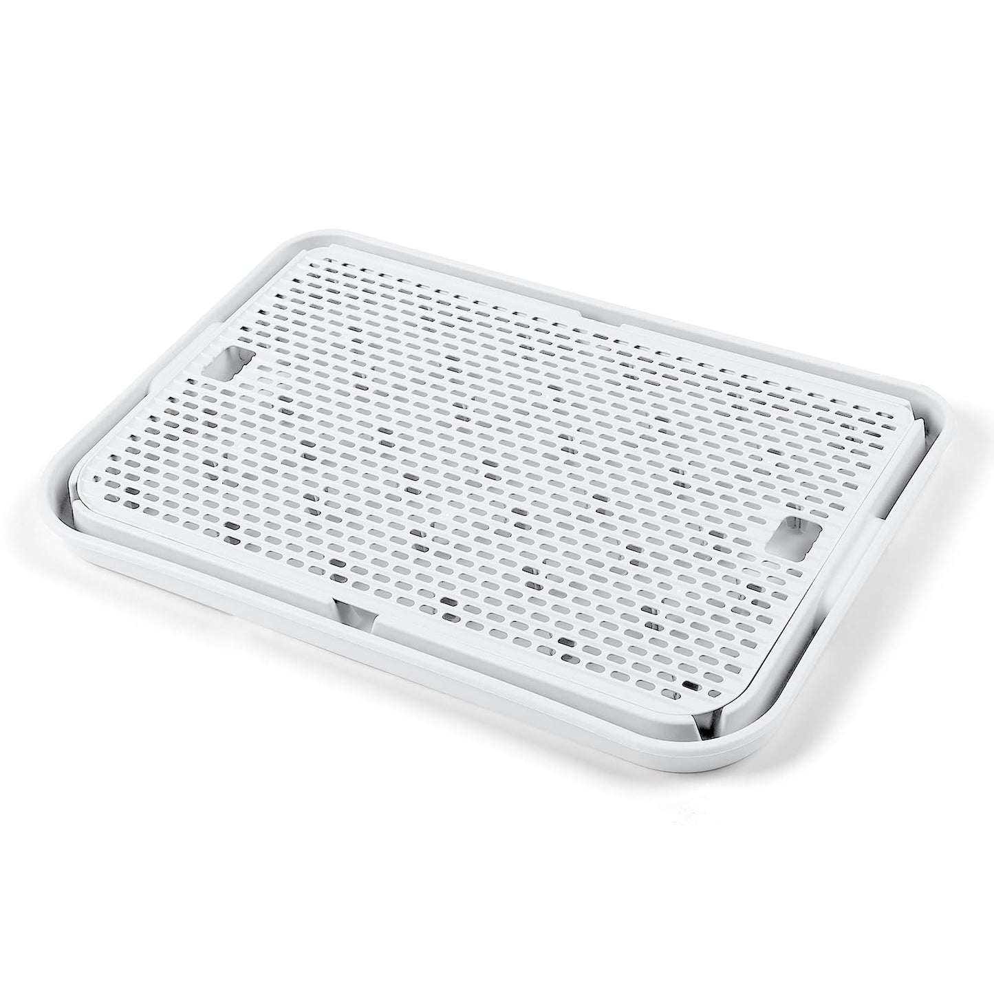 Bartuke Large Cat Litter Box Step Mat, 16.5"x11.2" Cat Ramp Stairs, Cat Litter Catcher for Self-Cleaning Litter Box, Cats Pedal Step Stool Ideal for Kitten & Older Cats (White)