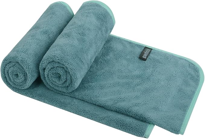 KinHwa Microfiber Hand Towels for Bathroom Soft and Absorbent Face Towels Grey