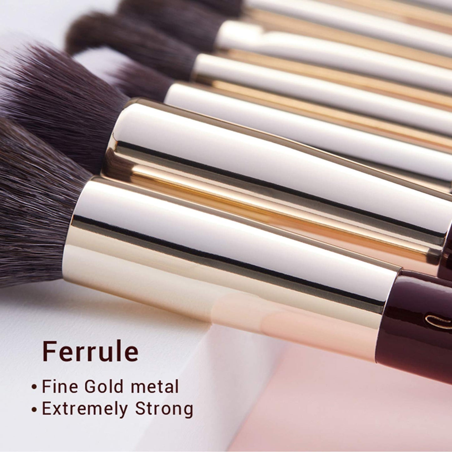 Jessup Brand 25pcs Professional Makeup Brush Set Beauty Cosmetic Foundation Powder Blusher Eyeshadow Blending Highlight Concealer Natural-Synthetic Hair Brushes Set (Pearl White/Silver)