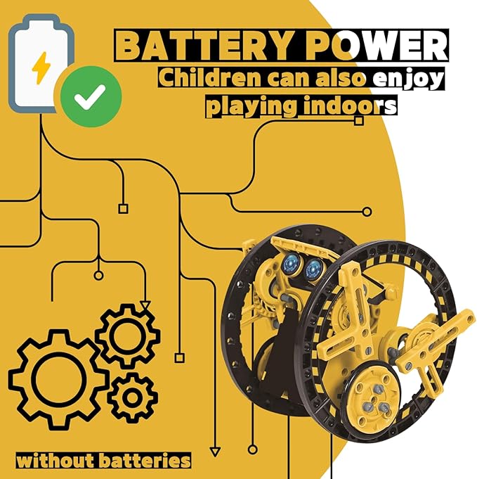 12-in-1 STEM Solar Robot Kit Solar Powered Science Building Toys for Boys Age 8-12 Educational Robotics Learning Experiment Set for Kids
