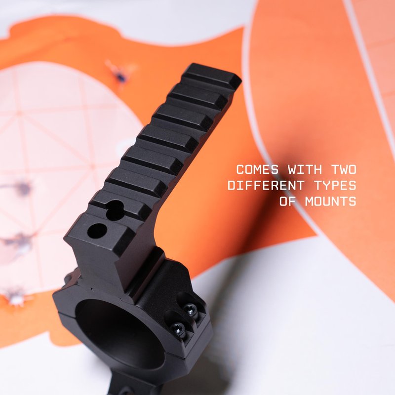 Monstrum Beast Series Cantilever Scope Mount | Includes Anti-Cant Level Bubble, Modular Piggyback and Diving Board Attachments
