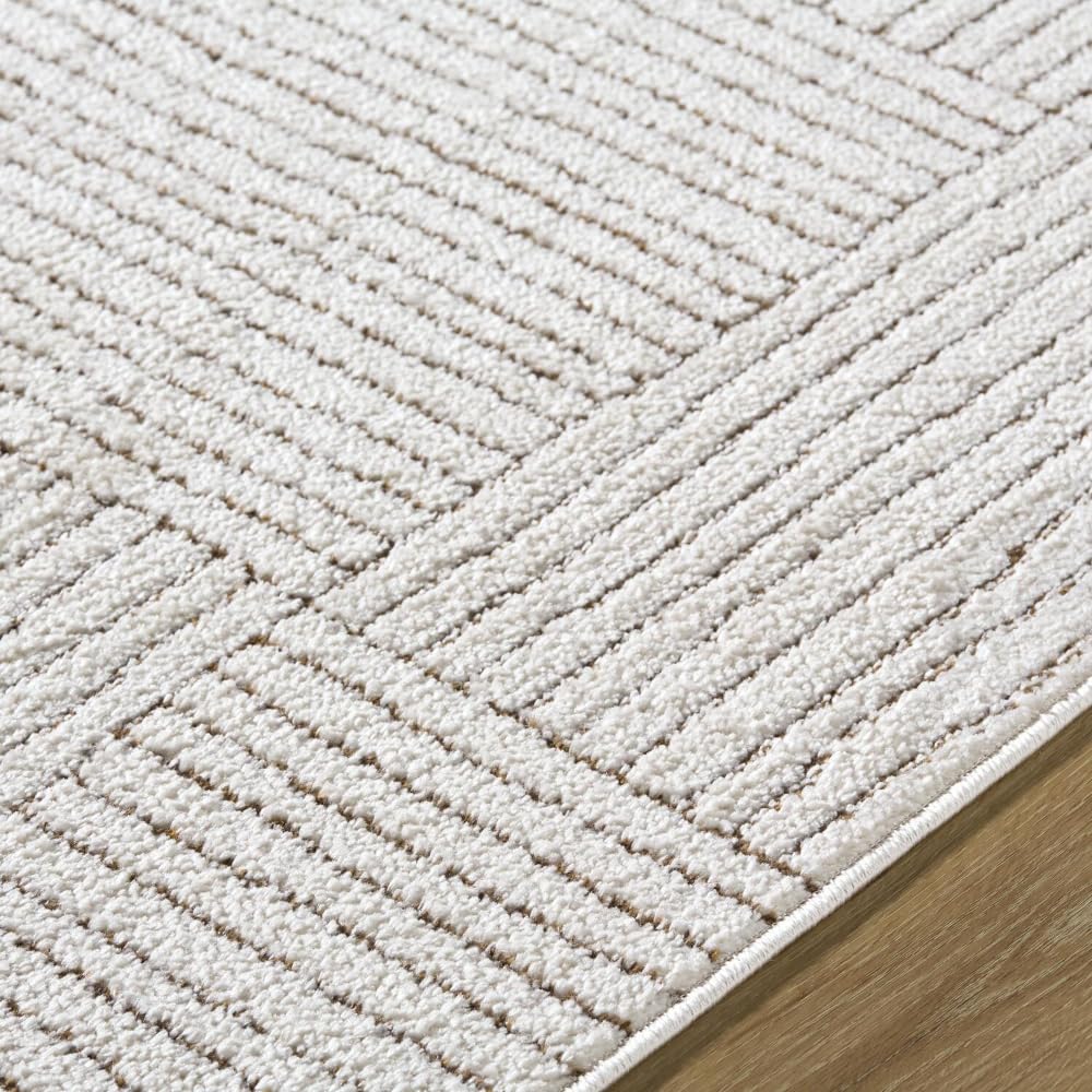 Livabliss x Galey Alix Architect II Modern Geometric Area Rug, 7'10" x 10' (8' x 10'), Brown