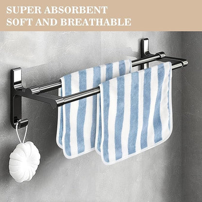 KinHwa Microfiber Hand Towels for Bathroom Soft and Absorbent Face Towels Grey