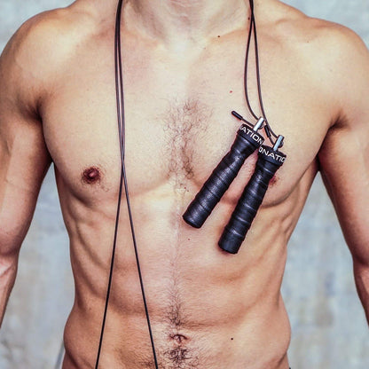 WOD Nation Weighted Jump Rope for Women & Men - 1 Pound (1LB) Adjustable Heavy Speed Jump Rope Handles with Removable Weights 4Crossfit, Cross Training, Boxing.