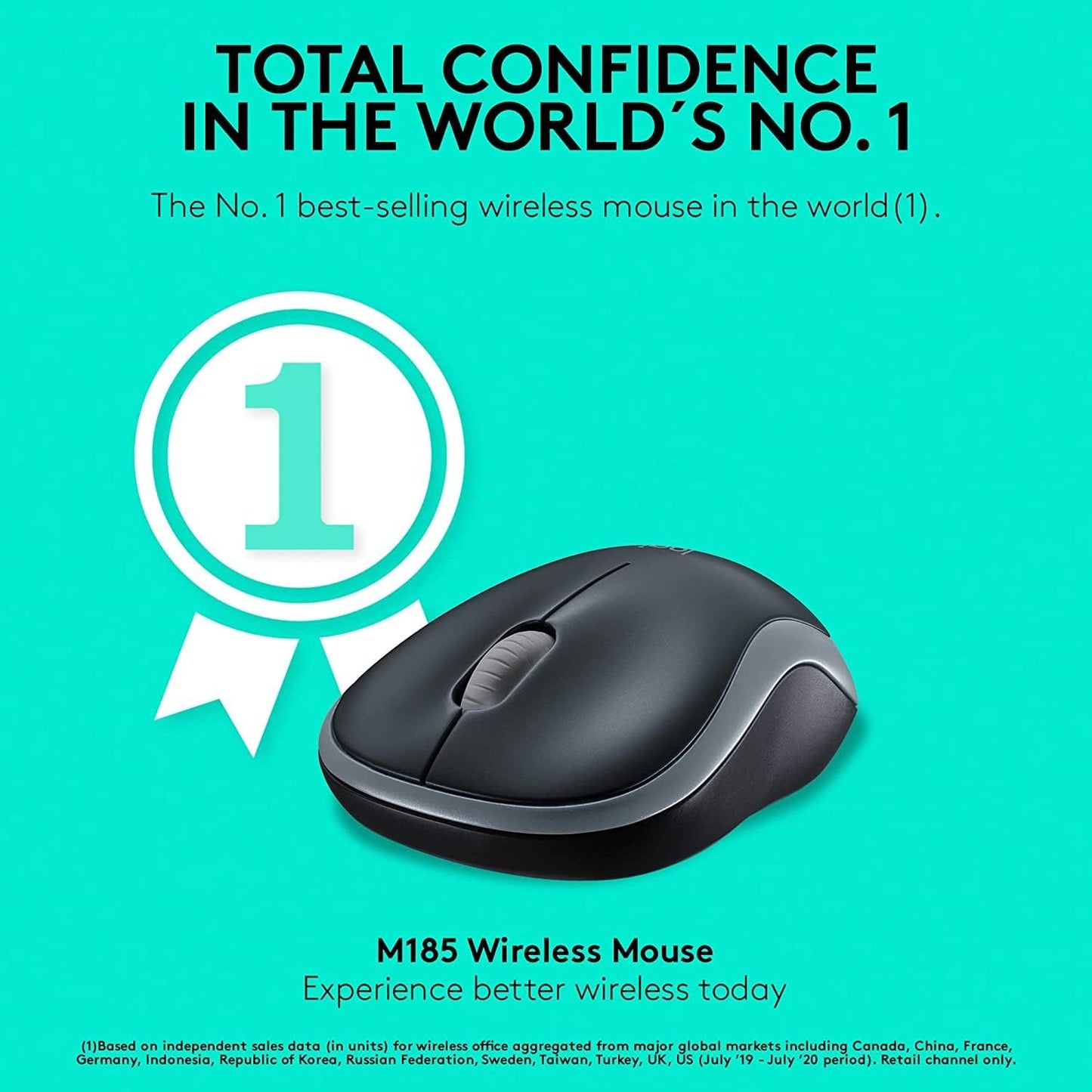 Logitech Wireless Mouse M185 (Swift Grey)