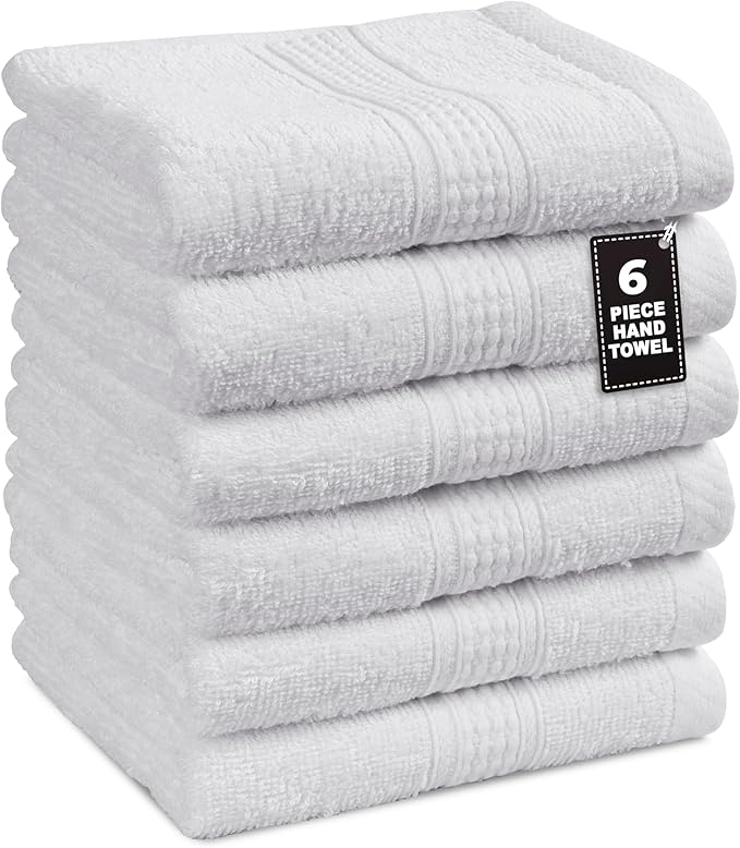 White Hand Towels for Bathroom