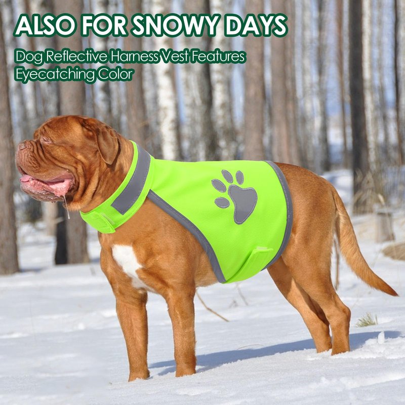 SUNFURA Dog Reflective Safety Vest, High Visibility Adjustable Dog Hunting Harness Vest for Outdoor Activity & Night Walking, Breathable Pet Jacket for Small Medium Large Dogs (Green, XXL)