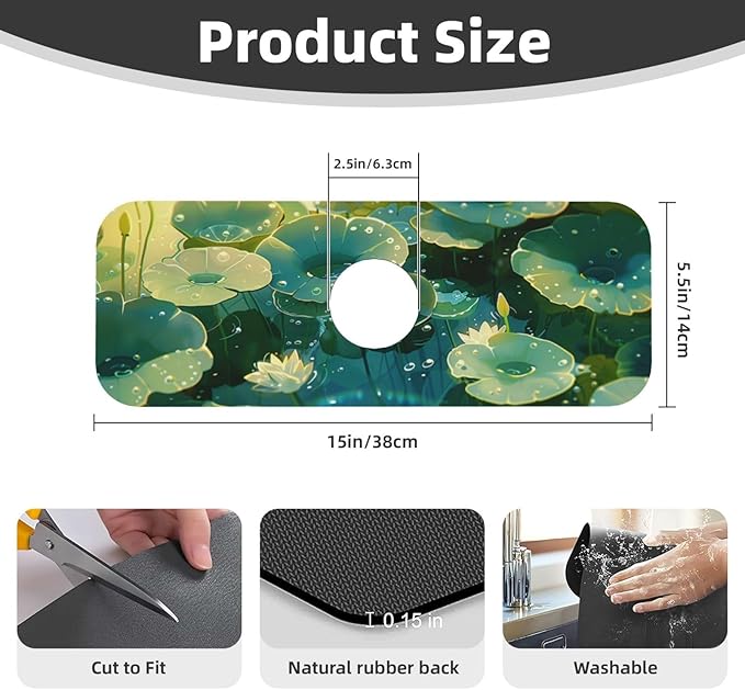 Faucet Draining Mat For Kitchen Sink