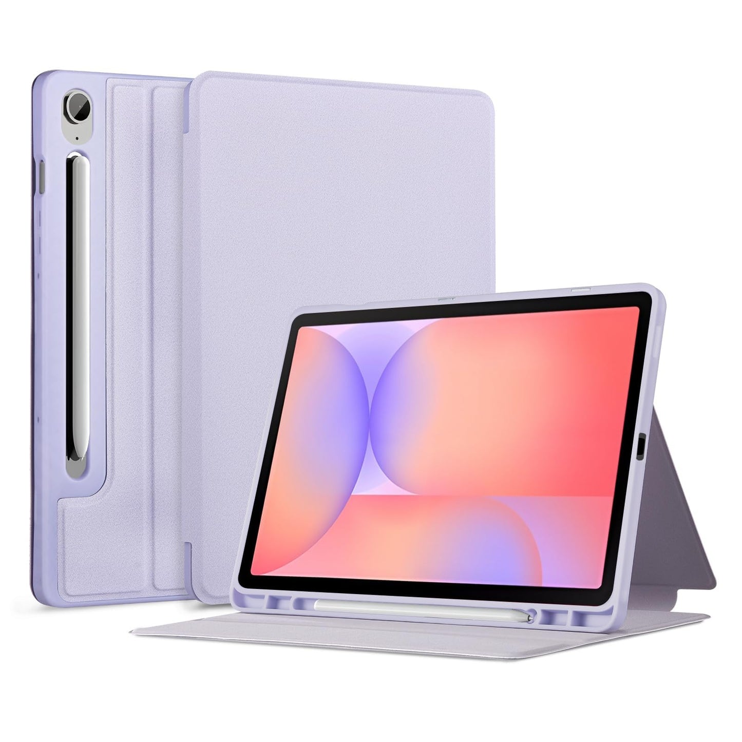CoBak Case for Samsung Galaxy Tab S10 Lite / S10 FE / S9 FE 10.9 Inch, Protective Smart Auto Wake/Sleep Cover with Anti-Slip Multi-Angle Stand and S Pen Holder, Purple