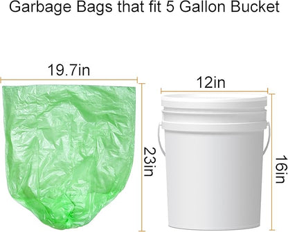 Biodegradable Trash Bags 4-6 Gallon, Extra Thick Small Trash Bag Recycling