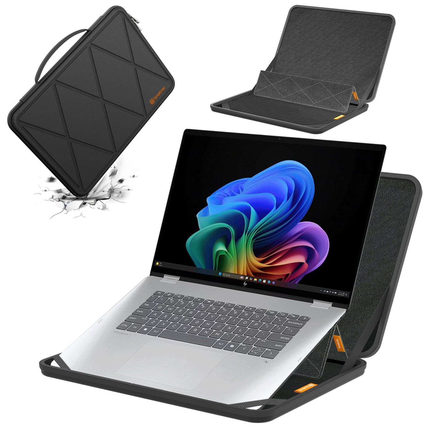 Smatree MS83T Hard EVA Protective Sleeve Case with Stand Compatible for 16 inch HP OmniBook X Flip Next Gen AI 16/X FlipNGAI 16, for 16 inch OmniBook 7 Flip 16 2-in-1 Laptop Next Gen AI PC