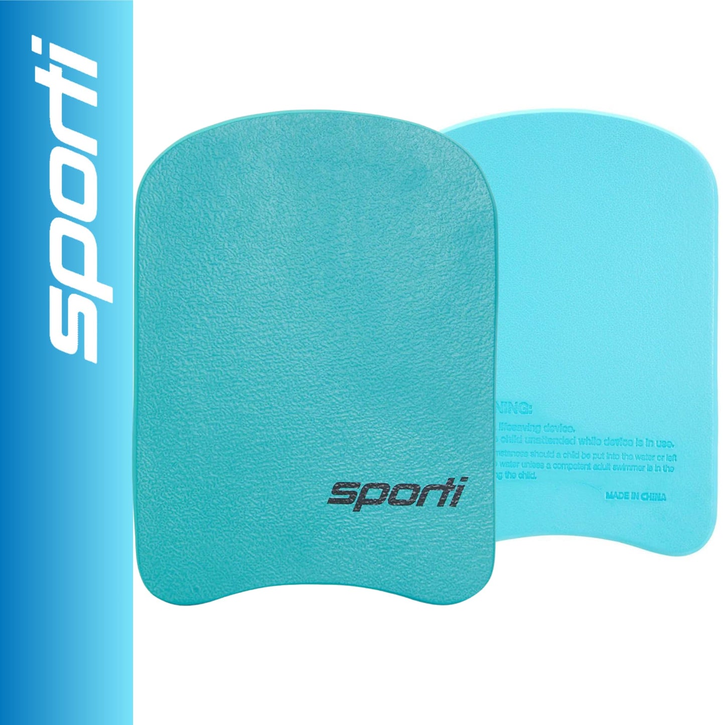 Sporti Junior Kickboard for Swim Training Lesson, Swimming Kick Board for Kid, Water Board for Junior, Swimming Training Aid - Aqua