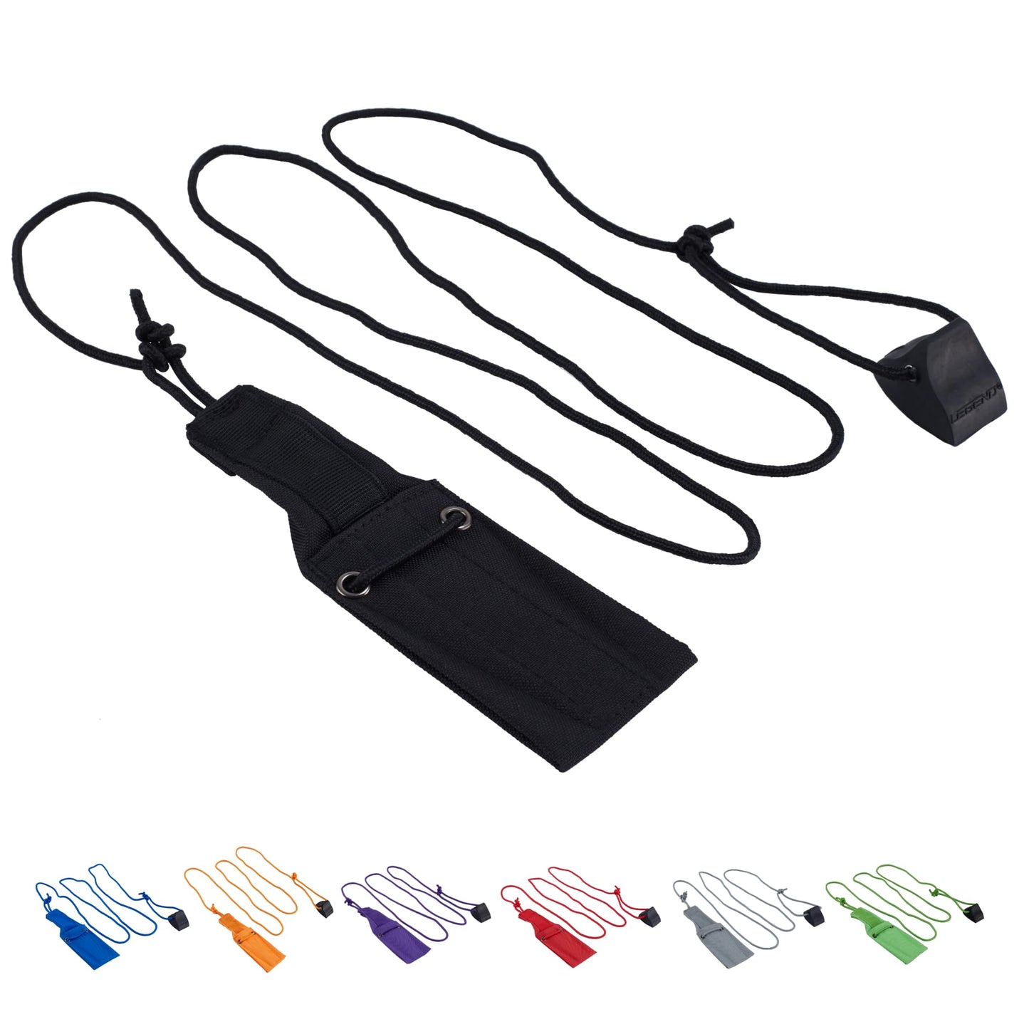 LEGEND Cord Bow Stringer - Traditional Limbsaver Stringing Tool for Recurve Bows & Longbows - Must-Have Archery Accessories & Equipment - Heavy Duty Nylon Bowstring Tools with No-Slip Pad for Safety