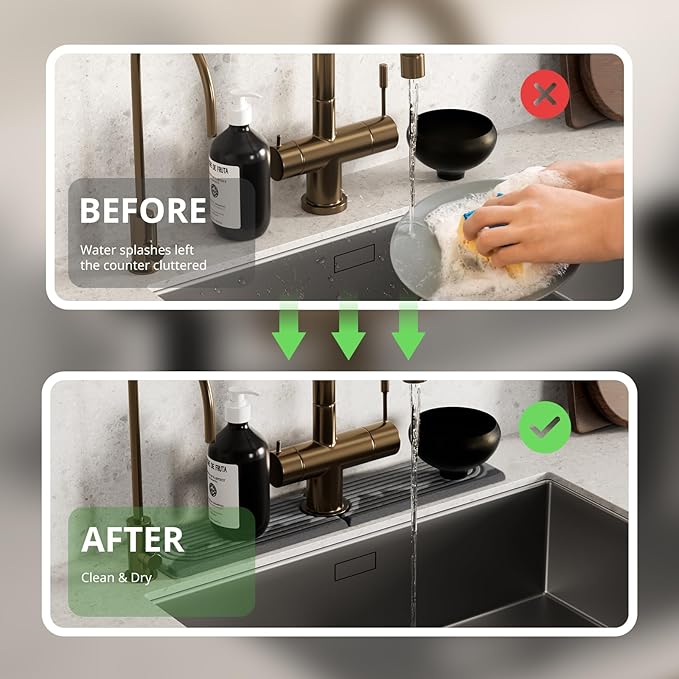 Quick Dry Sink Splash Guard
